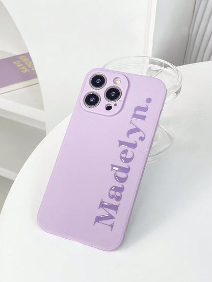 Glossy Name Phone Case Lavender