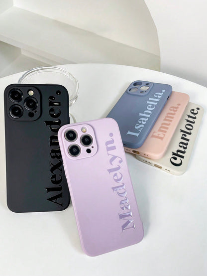 Glossy Name Phone Case Lavender