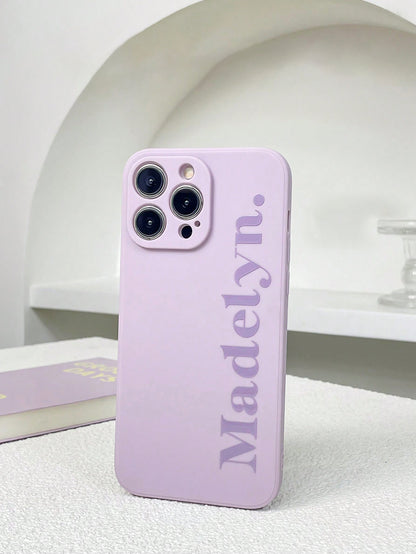 Glossy Name Phone Case Lavender